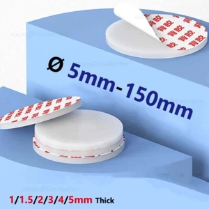 Selbstklebend Gummi Scheiben Rund Platte Ø 5mm bis 150mm Scheiben 1mm-5mm Dicke - Picture 1 of 7