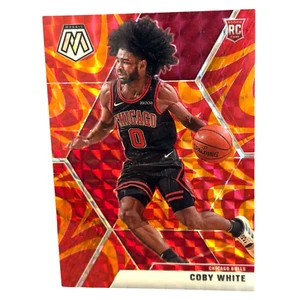 2019-20 Panini Mosaic COBY WHITE Reactive Orange Prizm RC Rookie #211 - Picture 1 of 2