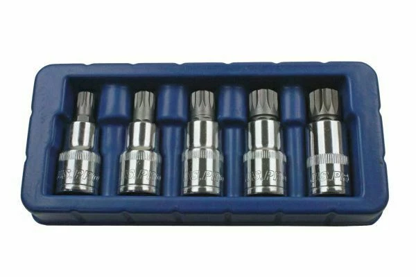 US PRO Spline Sockets 5pc 1/2" Drive Triple Square Bit M10 - M18 Eva Tray 3973 - Image 1 of 1