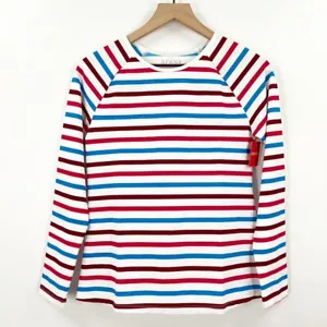 Spanx NWT Swim Rashguard Top Shirt Small Long Sleeve Sun Protection Striped - Picture 1 of 7