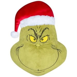 NEU Dr. Seuss Wie der Grinch Weihnachten stahl 21" x 28" SEASON'S GREETER HEAD - Bild 1 von 7