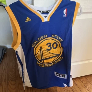 Camiseta deportiva pequeña Stephen Curry Golden State Warriors Adidas NBA azul visitante Swingman - Imagen 1 de 7