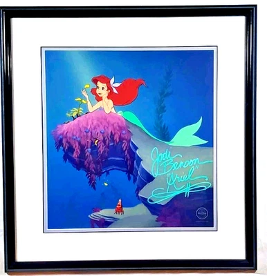 💚  The Little Mermaid He Loves Me CEL Hand Signed Jodi Benson JSA HUGE 22x24 - Image 1 of 4