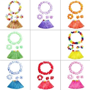 For Parties Lovely Grass Skirt Flower Garlands Wristband Fancy Flower Kids - Picture 1 of 62