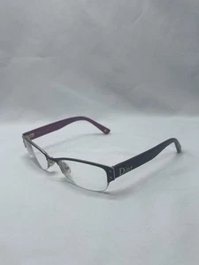 CHRISTIAN DIOR ITALY CD3748 Q43 140 Plum Half Rimless Eyeglasses Frame - Picture 1 of 13