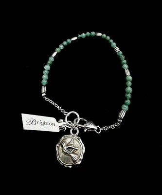 Pulsera Brighton Sweet Reflections Peace Plata Jade Nueva con Etiquetas Foto 1 de 4