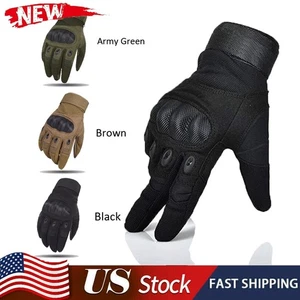 Men's Outdoor Tactical Gloves Full Finger Hiking Riding Cycling Military Sports - Picture 1 of 24