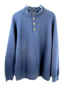 Neu mit Etikett Goodfellow Pullover Stehkragen Shirt Herren L blau strukturiert lange Ärmel kuschelig - Bild 1 von 13