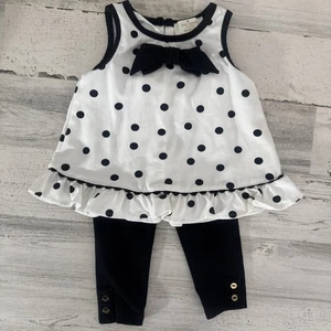 Kate Spade Baby Mädchen 18 Monate 2-teiliges gepunktetes Outfit - Bild 1 von 12