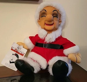 Vintage 1989 Original Mr. Maggoo Santa Puppe 13" lang Neu mit Etikett - Bild 1 von 8