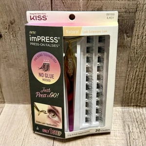 Kiss Impress Press On Falsies Estensioni Ciglia Naturali Look - 20 Grappoli - Foto 1 di 2