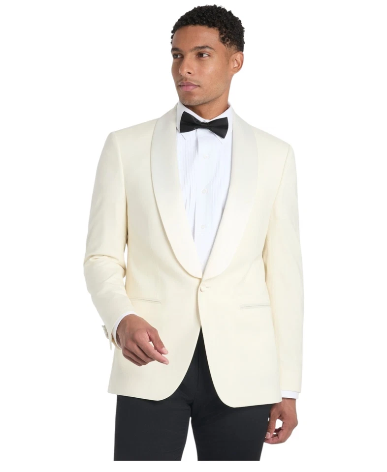 Abrigo Blazer Tommy Hilfiger Para Hombre Calce Moderno Deportivo 50 L Blanco Sólido Foto 1 de 1