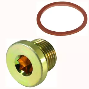 Round Head Oversize M17 x 1.5 Oil Drain Plugs to repair M16 limited access - Bild 1 von 1