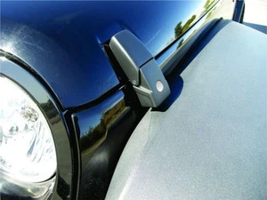 BLACK LOCKING HOOD CATCH KIT UNLIMTED 2019-2024 FOR Jeep Wrangler JL - Foto 1 di 2
