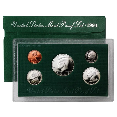 1994 Proof Set - 5 Coin Set Cover
