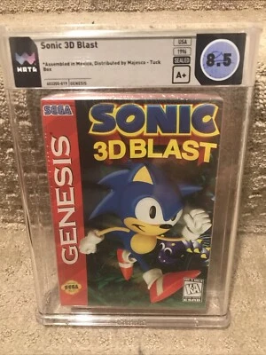 Sonic 3D Blast (Sega Genesis) WATA 8.5 A+ Nueva Caja de Cartón Tuck Sellada 1ª RARA Foto 1 de 4