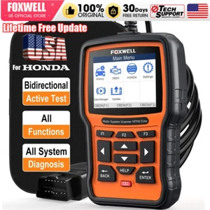 FOXWELL NT510 Elite FOR Honda Acura Bidirectional Diagnostic Tool OBD2 Scanner - Foto 1 di 10