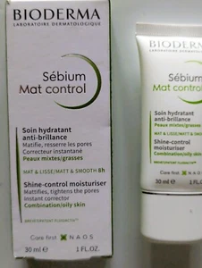 Bioderma Sebium Mat Control Mattifying Moisturiser for Oily Skin Shine Control - Picture 1 of 6