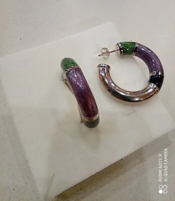 CERCHIO   in  argento e smalto   925 mm   nuovi di negozio - Immagine 1 di 3