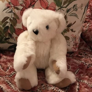 Vintage Vermont Teddy Bear, White, Mothers Day - Picture 1 of 6