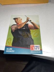 Babe Hiskey Signed 1991 Golf Card - Picture 1 of 1