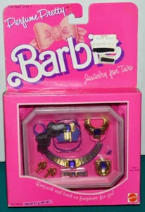 ¡NUEVO PERFUME MATTEL VINTAGE 1987 #4634 BONITO PÚRPURA Y DORADO BARBIE JOYERÍA PARA 2! - Imagen 1 de 5
