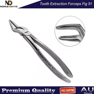 Tooth Extraction Forceps Fig 51 Upper Roots Narrow Beak Dental Extracting Tools - Picture 1 of 4