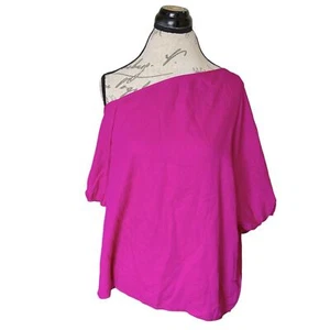 Blusa para mujer Shein Vcay talla grande botón fuera del hombro Barbiecore Barbie - Imagen 1 de 11