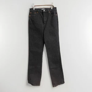 RE/DONE Women’s 90s High Rise Loose Jeans size 29 NWT Noir OP Black Retail $325 - Picture 1 of 8