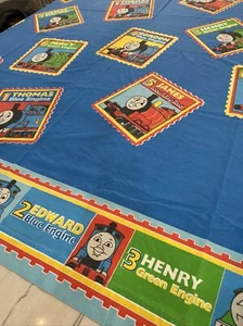 Vintage Thomas the Tank Engine Train Full Flat & Fitted Sheets  Dan River - Picture 1 of 9