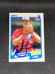 Mark Langston Montreal Expos 1990 Fleer Signed Auto Card #352 ~ COA - Picture 1 of 3