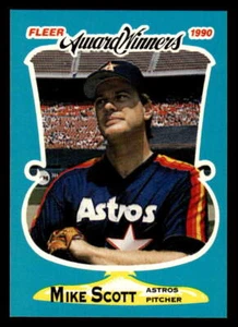 Tarjeta de béisbol 1990 Fleer Award Winners Mike Scott #33 Houston Astros - Imagen 1 de 2