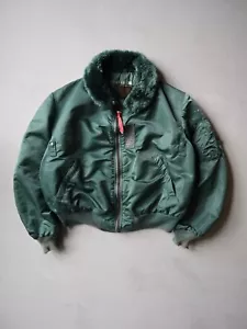 Vintage 60s Alpha Industries B15 US Air Force Flight Bomber Jacket Size XL Rare - Picture 1 of 15