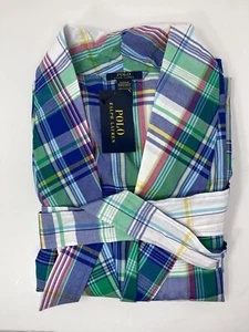 Polo Ralph Lauren Plaid Woven Cotton Robe Men's Choose Pattern S/M or L/XL - Picture 1 of 4