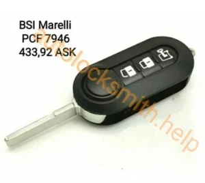 für Peugeot Boxer. Citroen Relais Fernbedienung Schlüsselanhänger 433mhz 2011-2016 Marelli BSI - Bild 1 von 1