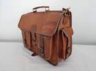 New Men's Leather Bag Mac PC Messenger Laptop Shoulder Briefcase Handbag Brown