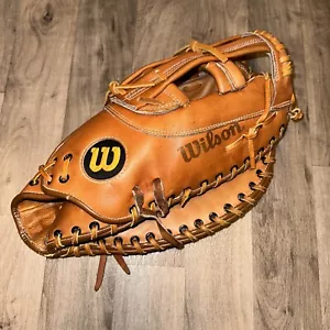 Guante de softbol Wilson A9881 "The Big Scoop" de cuero primera base, lanzamiento Rt - Imagen 1 de 3