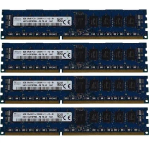 For Hynix 2RX8 4X8GB DDR3L 1600MHz PC3L-12800R Reg-DIMM ECC Server Memory RAM% - Picture 1 of 1