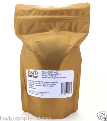 Chlorella en polvo 8 oz, 1/2 lb, aminoácidos, alimento súper verde Foto 1 de 4