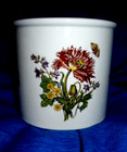 BURLEIGH IRONSTONE STAFFORDSHIRE ENGLAND 2-82 CACHEPOT VASE PORCELAIN CONTAINER