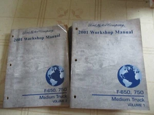 2001 Ford F-650 F-750 Medium Truck Service Repair Manual Set - Bild 1 von 3