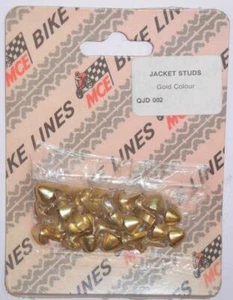 1960's Rocker Clubman Ace original Made in England gold jacket studs QTY=25? - Imagen 1 de 1