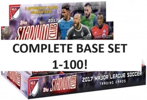 2017 Topps Stadium Club Major League Soccer MLS Complete Base Set 1-100! - Bild 1 von 1