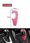Pink Suede Leather Console Gear Shift Knob Cover For Bmw 1/2/3/4/5-Series