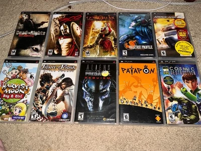 lote de juegos psp, 10 juegos, Valkyrie, Dead to Rights,Alien vs Predator,Harvest Moon + Foto 1 de 2