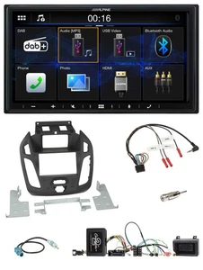 Alpine Bluetooth 2DIN Lenkrad DAB USB Autoradio für Ford Transit Connect 13-18 s - Bild 1 von 12