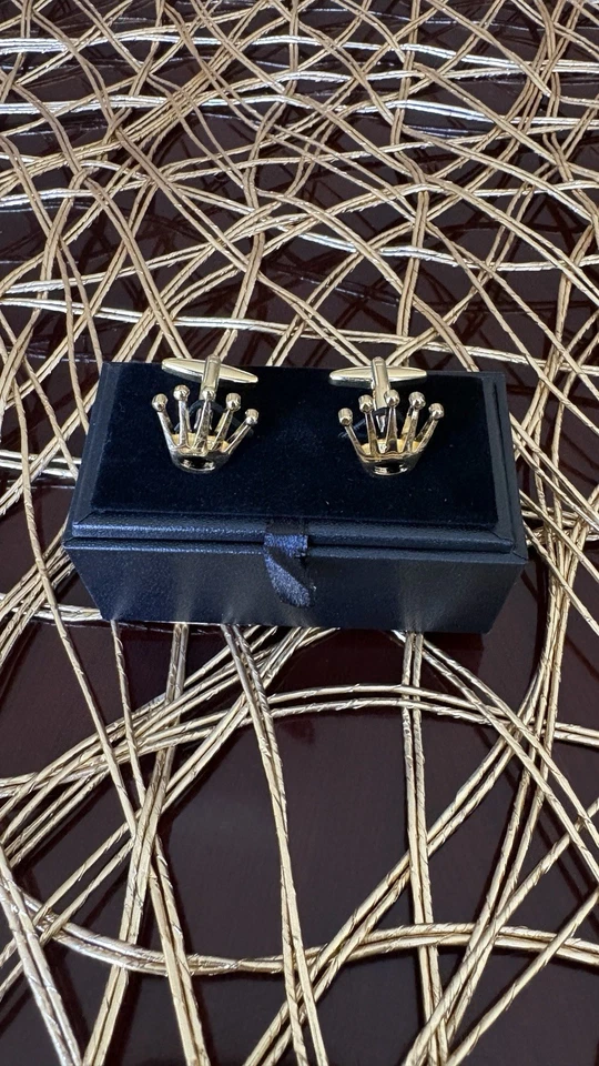 Gemelos corona estilo Rolex color dorado Foto 1 de 1