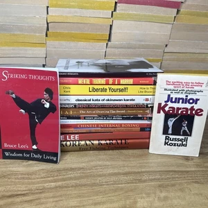 Lot Of 14 Martial Arts Books Self Defense Paperback Hardcover Karate Bruce Lee - Picture 1 of 16