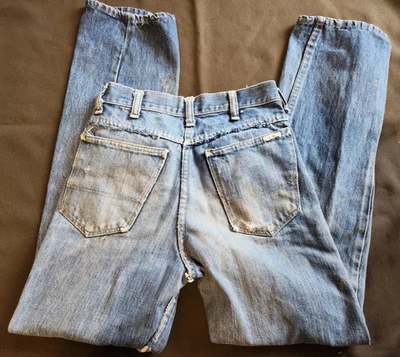 Vintage Mens or Womens JC Penney FOREMOST Jeans Worn  24x28 - Image 1 of 4