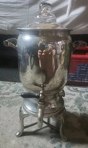 Vintage Landers Frary & Clark Silver-plate Coffee Percolator Year 1914 E9136 Urne - Bild 1 von 15